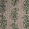 Lussino - Green/Pink on Linen 1