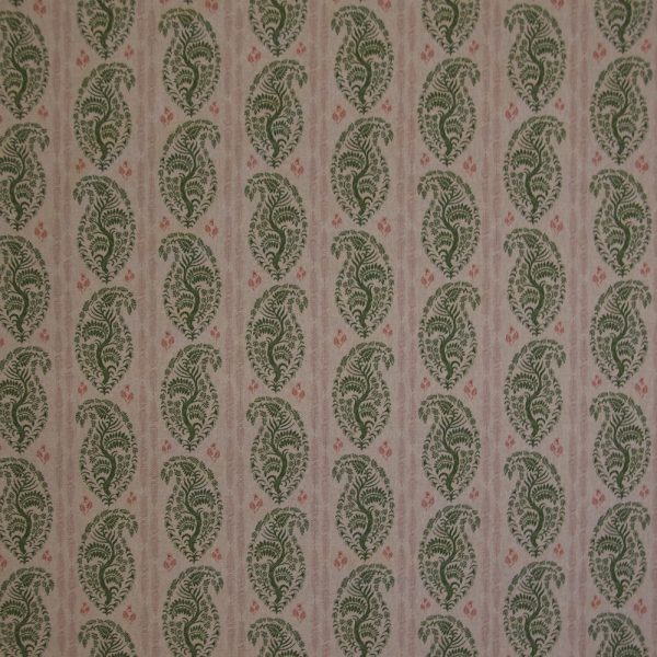 Lussino - Green/Pink on Linen