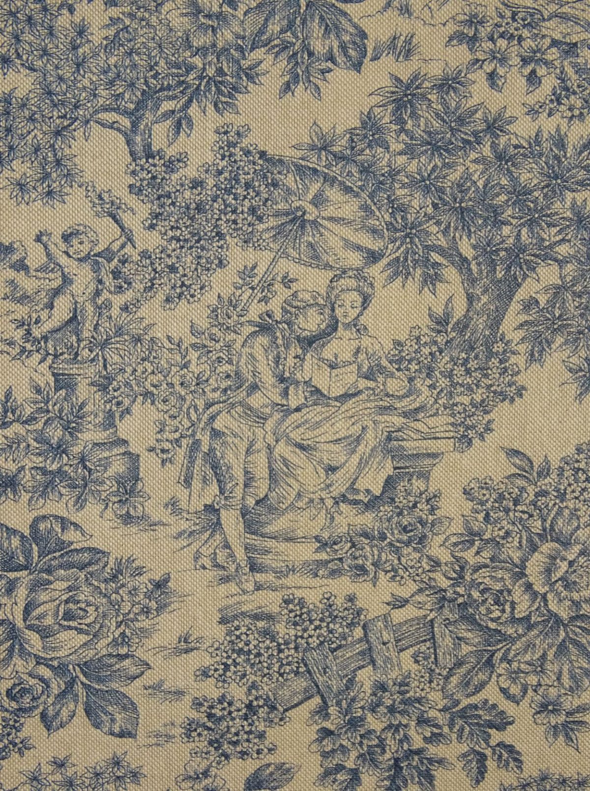Toile Marine- Linen Look 1